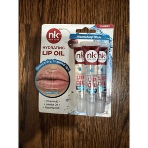 NK Hydrating Lip Oil 3 Tubes Unscented Vitamin E Jojoba Rosehip Oil For Dry Lips